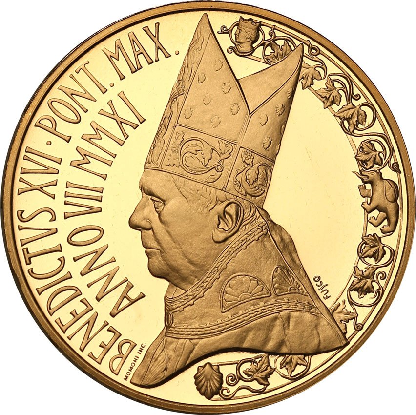 Watykan. 100 Euro 2011 Benedykt XVI